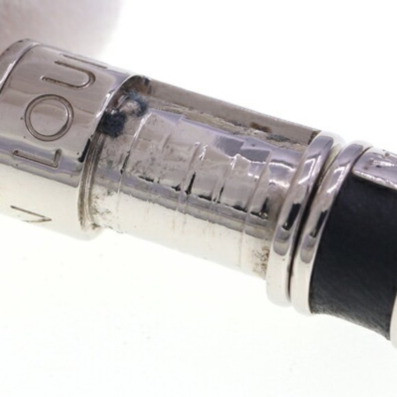 LOUIS VUITTON Necklace Monogram Eclipse Collier Chain M62588 Pendant Choker LV M - Picture 4 of 5